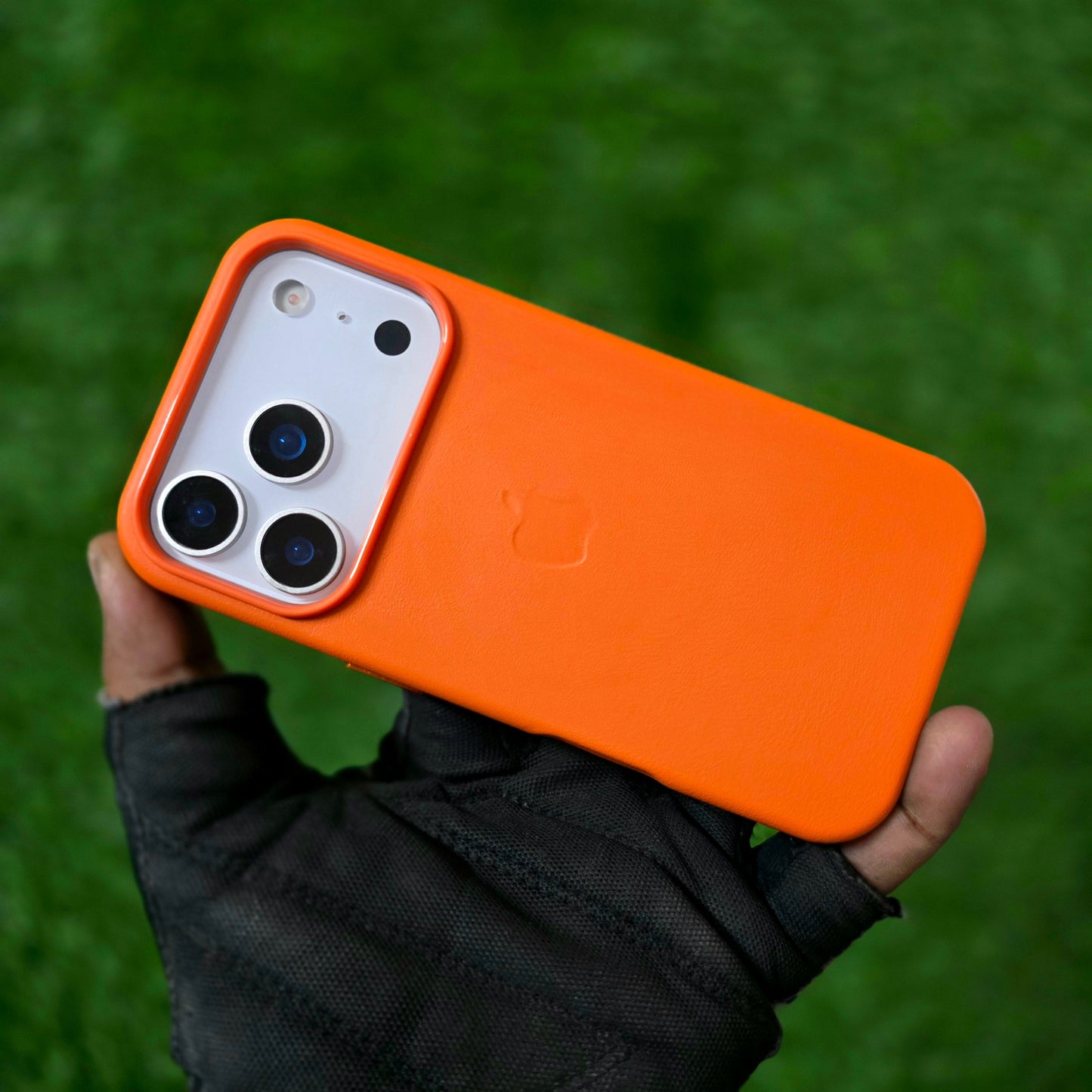 iPhone 17 Pro Max Leather Case with Magsafe - Orange