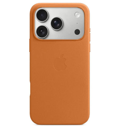 iPhone 17 Pro Max Leather Case with Magsafe - Golden Brown