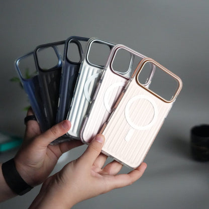 iPhone 17 Pro MagSafe Suitcase Design Cover | Shockproof Ribbed Back Cover