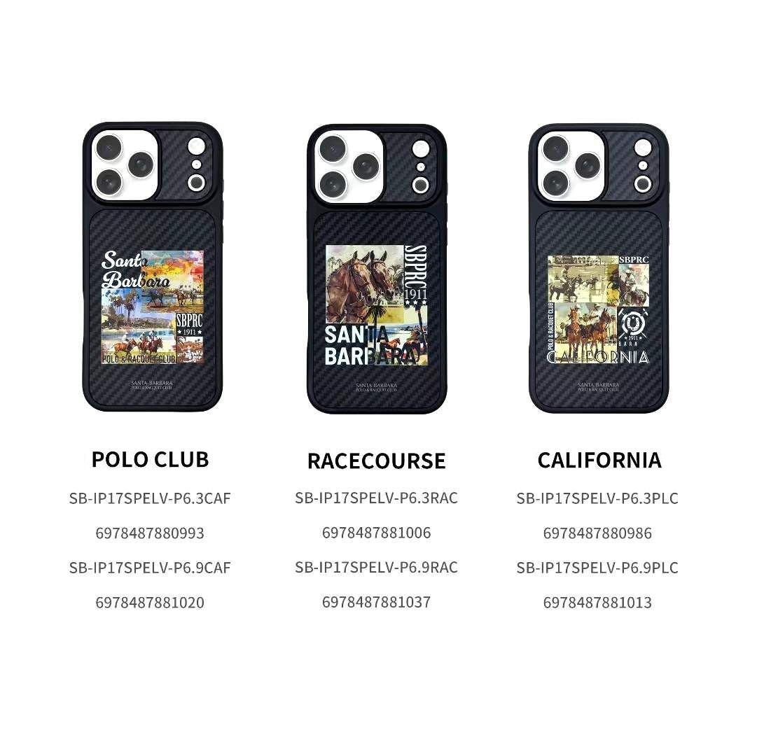 iPhone 17 Pro Max Carbon Fiber Original Santa Barbara Polo Club Elvish Series Back Cover - California