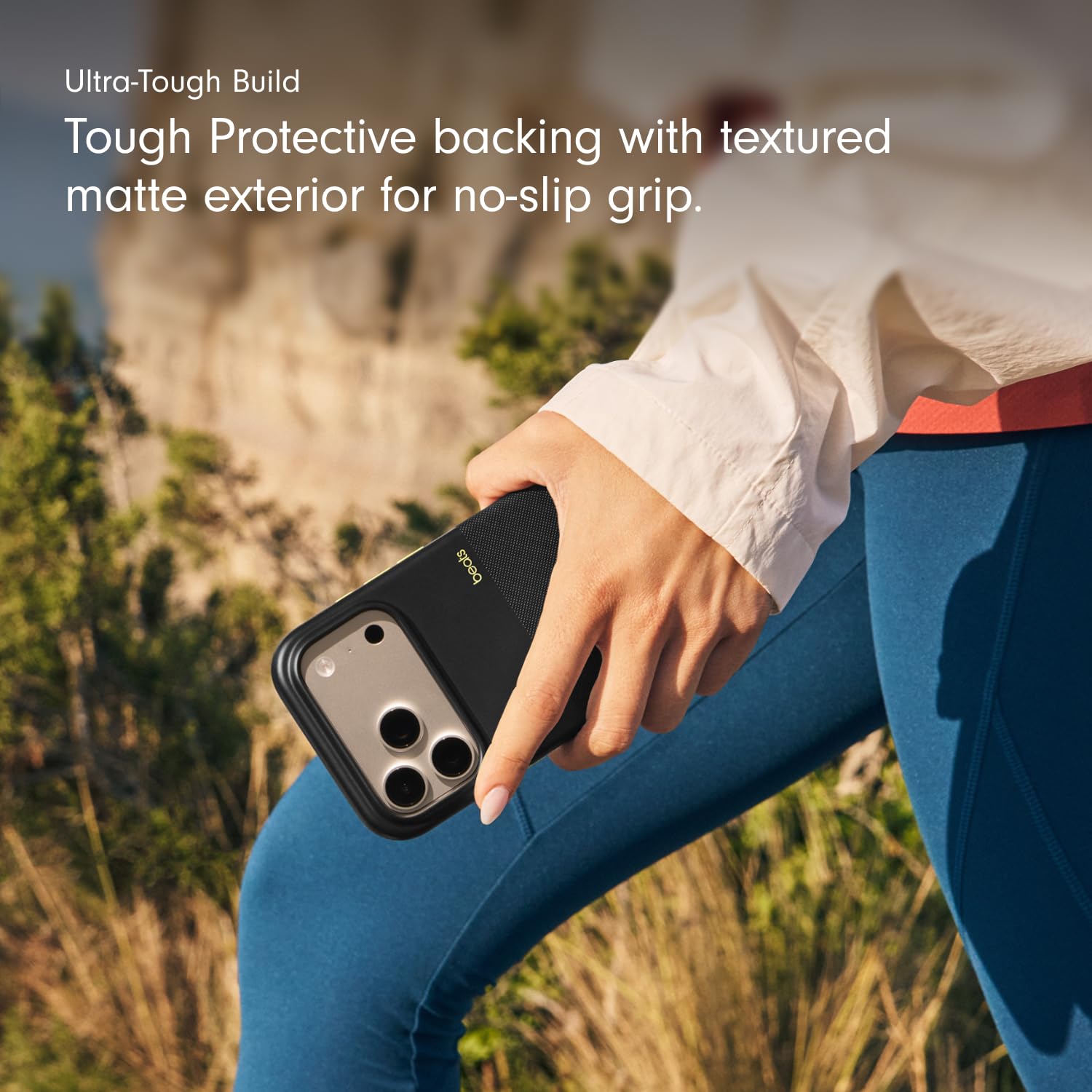iPhone 17 Pro Max beats Case, Matte Texture with Microfibre Lining with Magsafe & Camera Control Button - Everest Black