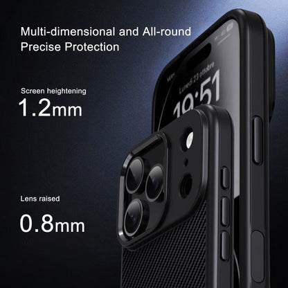iPhone 17 Pro Max Soft Carbon Texture Case with Camera Control Button and Magsafe - Desert Brown