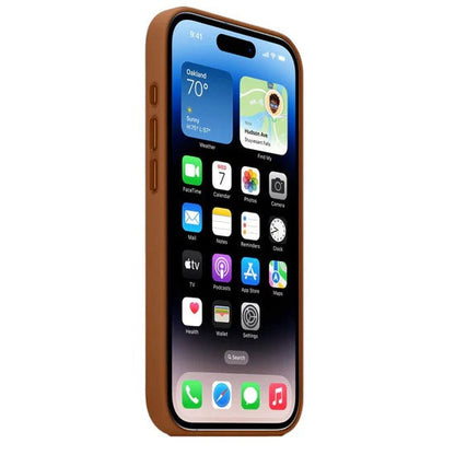iPhone 17 Pro Max Leather Case with Magsafe - Saddle Brown