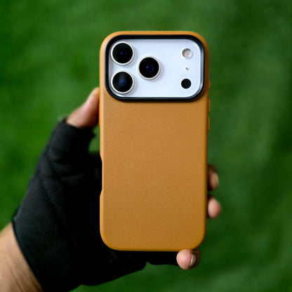 iPhone 17 Pro Max Leather Cover, Genuine Kzdoo Noble Collection Series Leather Case - Brown