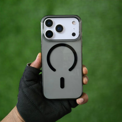 iPhone 17 Pro Max Anti Yellowing Series Transparent Cover with Magsafe - Black