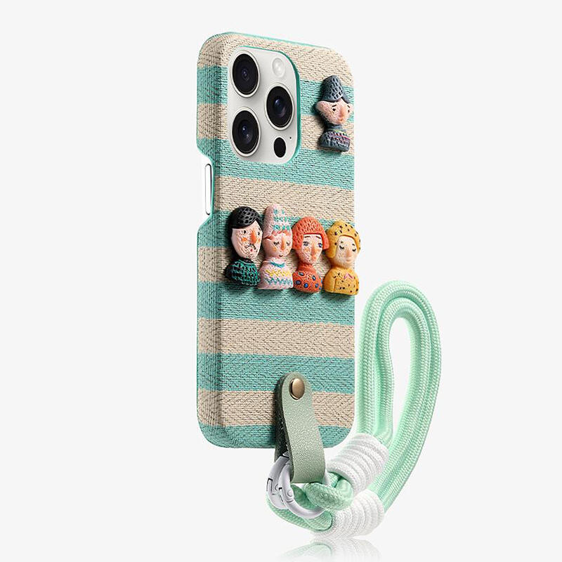 Lanyard Dolls Leather Phone Case