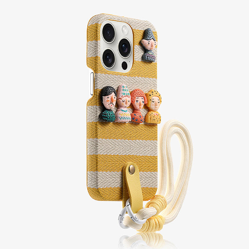 Lanyard Dolls Leather Phone Case