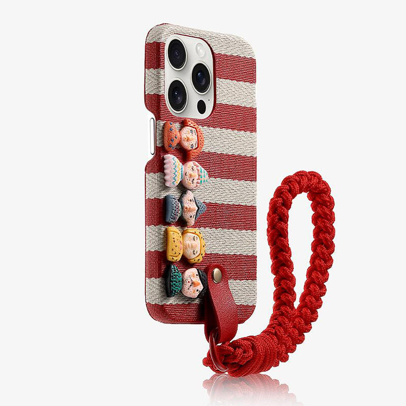 Lanyard Dolls Leather Phone Case