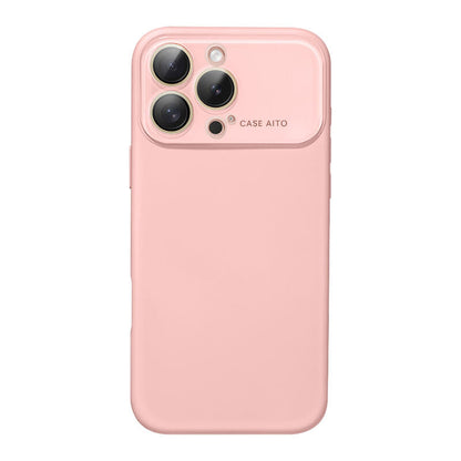 Large Window Liquid Silicone Phone Case - Pink