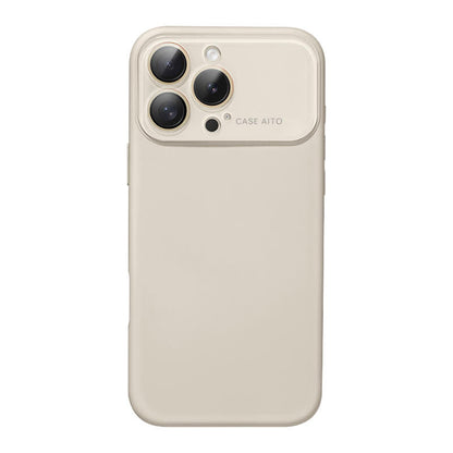 Large Window Liquid Silicone Phone Case - White