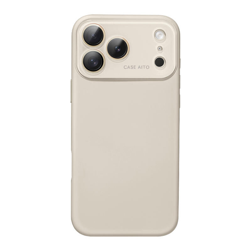 Large Window Liquid Silicone Phone Case - White