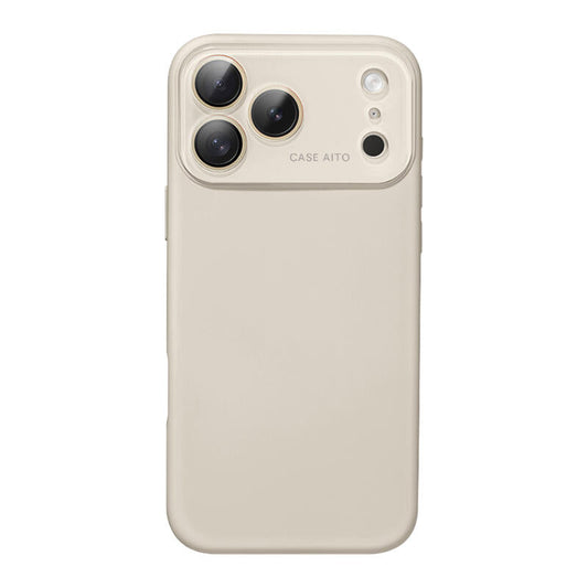 Large Window Liquid Silicone Phone Case - White