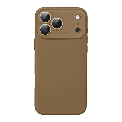 Large Window Liquid Silicone Phone Case - Khaki