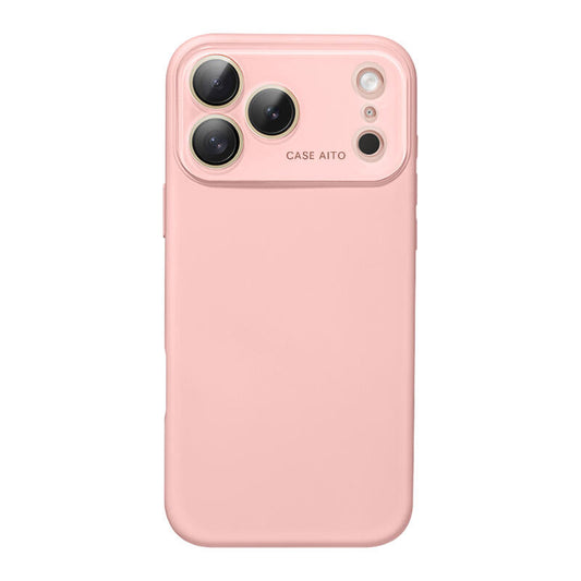 Large Window Liquid Silicone Phone Case - Pink