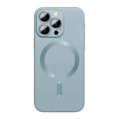 Lens Film CD MagSafe Phone Case - Light Blue