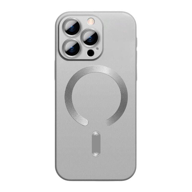 Lens Film CD MagSafe Phone Case - Silver