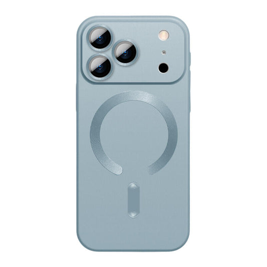 Lens Film CD MagSafe Phone Case - Light Blue