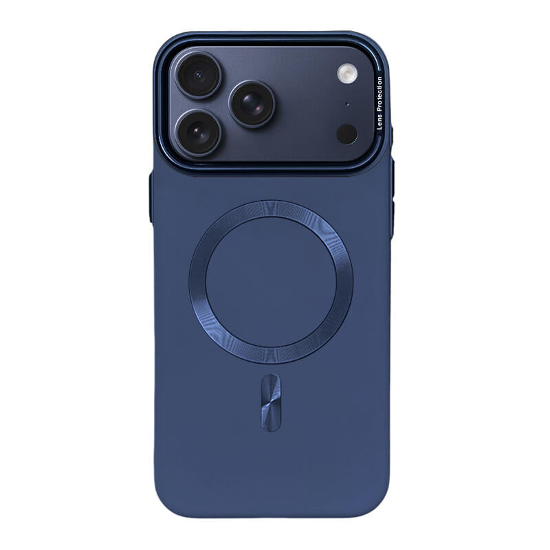 Lens Protection Matte MagSafe Phone Case - Navy Blue