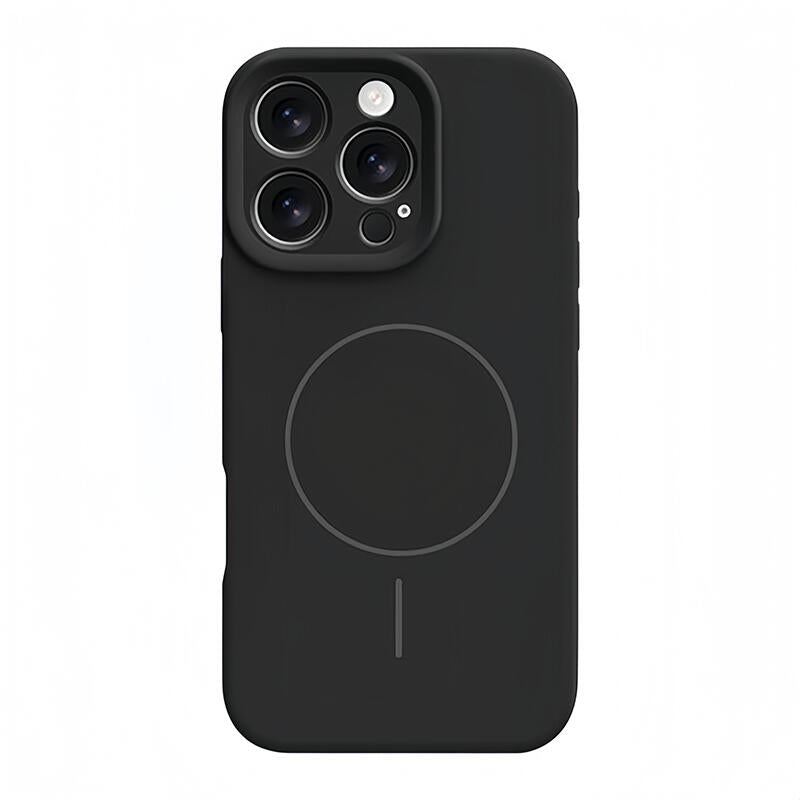 Liquid Silicone MagSafe Phone Case - Black
