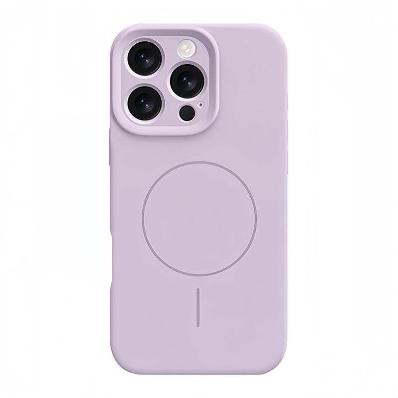 Liquid Silicone MagSafe Phone Case - Morandi Purple