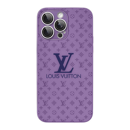 Luxury Frosted Glass Phone Case - Deep Purple
