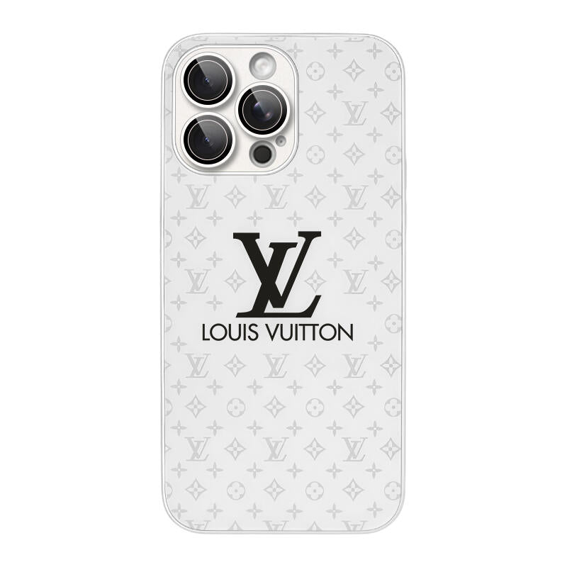 Luxury Frosted Glass Phone Case - White