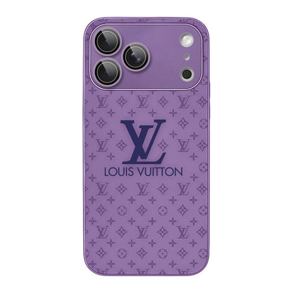 Luxury Frosted Glass Phone Case - Deep Purple