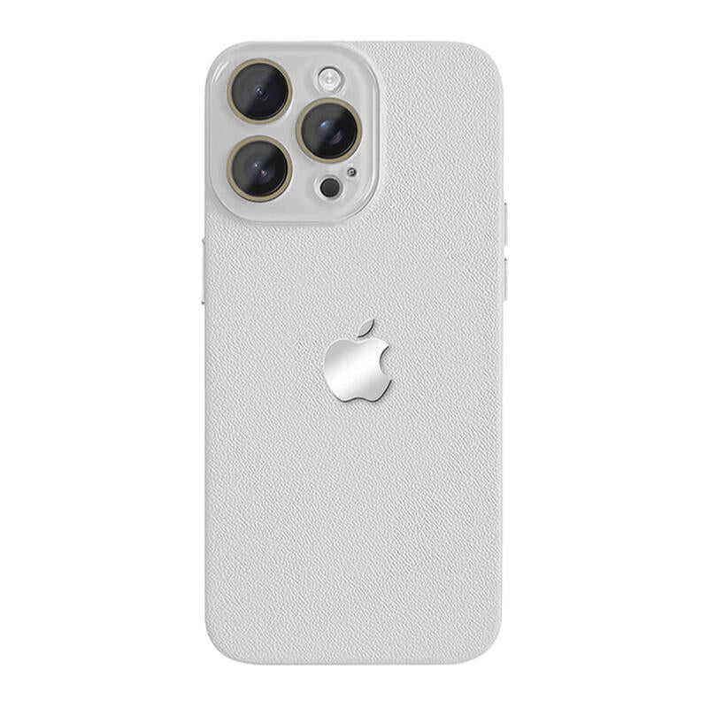 Lychee Texture Leather Phone Case - White