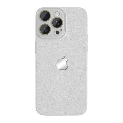 Lychee Texture Leather Phone Case - White