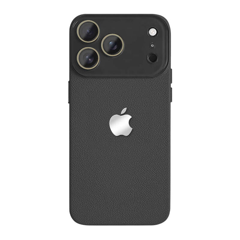 Lychee Texture Leather Phone Case - Black