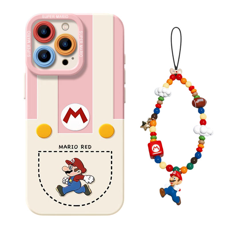 Mario Bracelet Phone Case - Pink