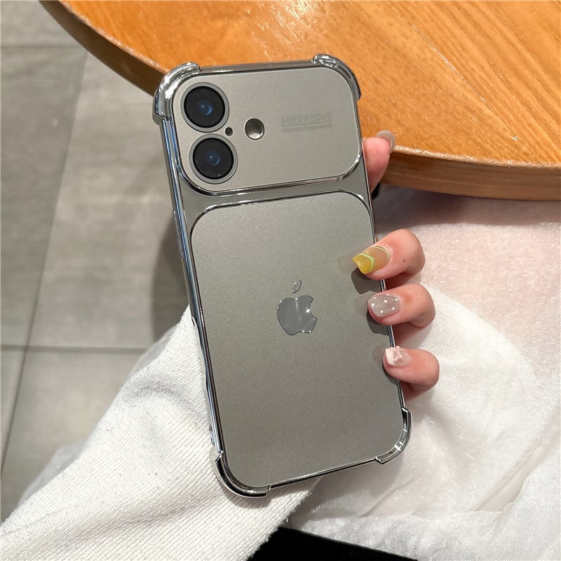 Aurora Plated Full-Cover Case - Minimalist and premium aurora-style case for iPhone 17 Pro Max, also compatible with iPhone 16, 15, and 14 — stylish, creative