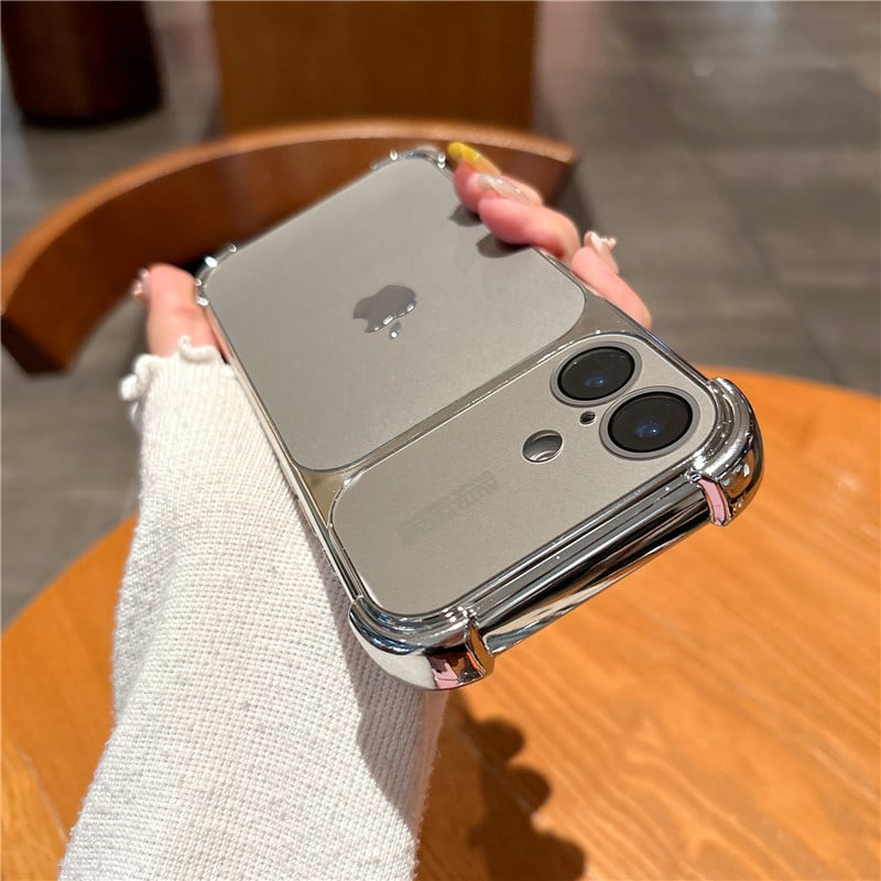 Aurora Plated Full-Cover Case - Minimalist and premium aurora-style case for iPhone 17 Pro Max, also compatible with iPhone 16, 15, and 14 — stylish, creative