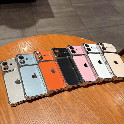Aurora Plated Full-Cover Case - Minimalist and premium aurora-style case for iPhone 17 Pro Max, also compatible with iPhone 16, 15, and 14 — stylish, creative