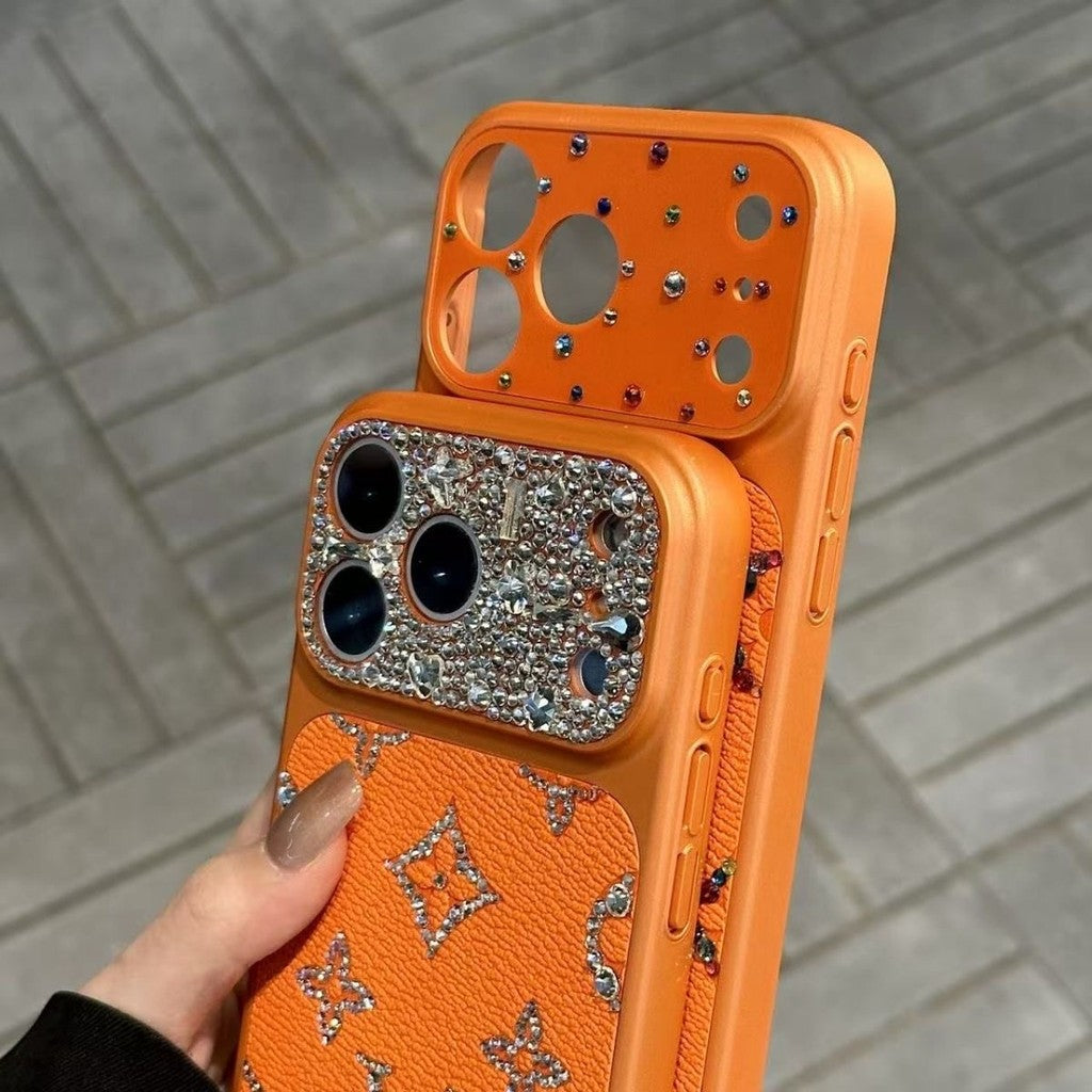 Luxury Brand Rhinestones Glitter Phone Case For iPhone 14-17