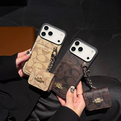 Premium Leather with Card Wallet Slot For iPhone 12-17