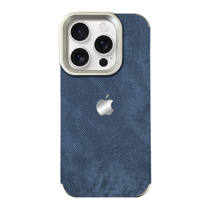 Silver Plated Denim Phone Case