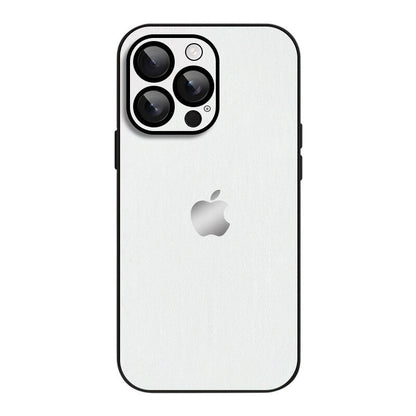 Simple Leather Pure Color Phone Case - White