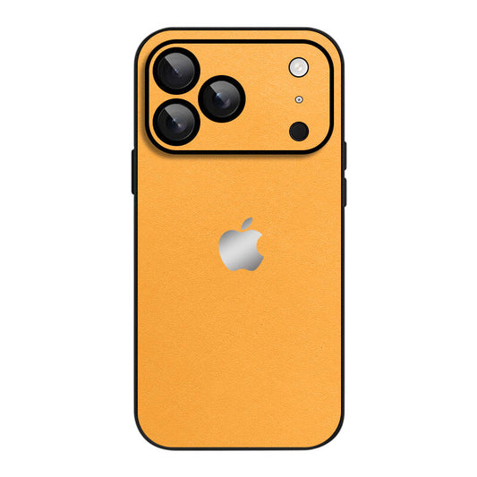 Simple Leather Pure Color Phone Case - Orange