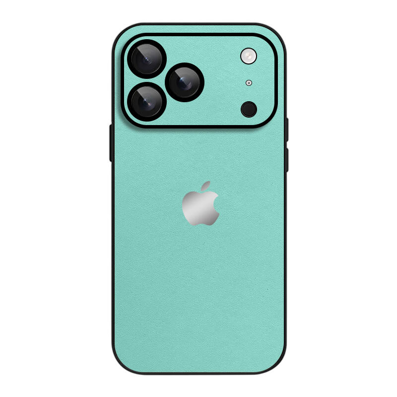 Simple Leather Pure Color Phone Case - Mint Green