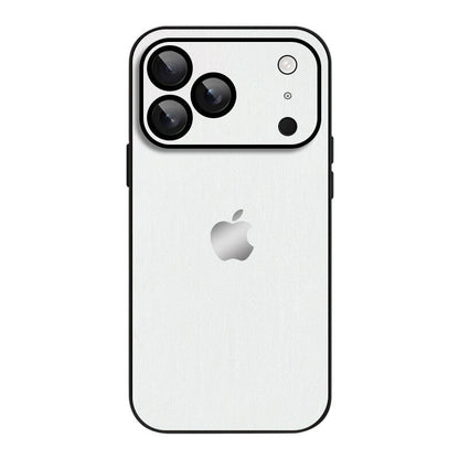 Simple Leather Pure Color Phone Case - White