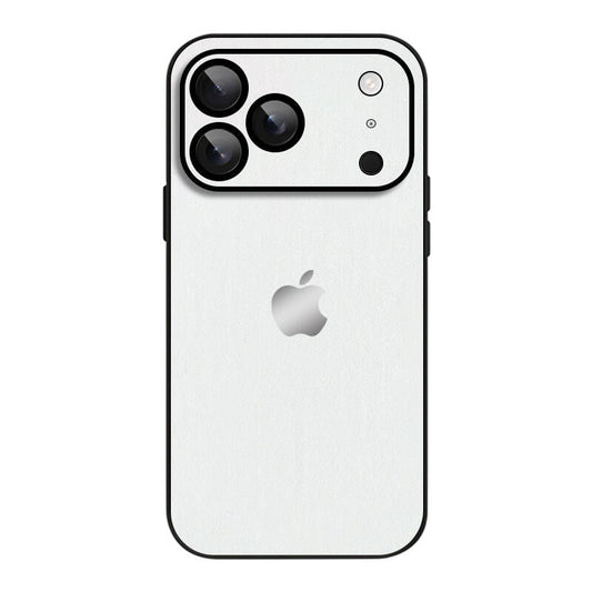 Simple Leather Pure Color Phone Case - White
