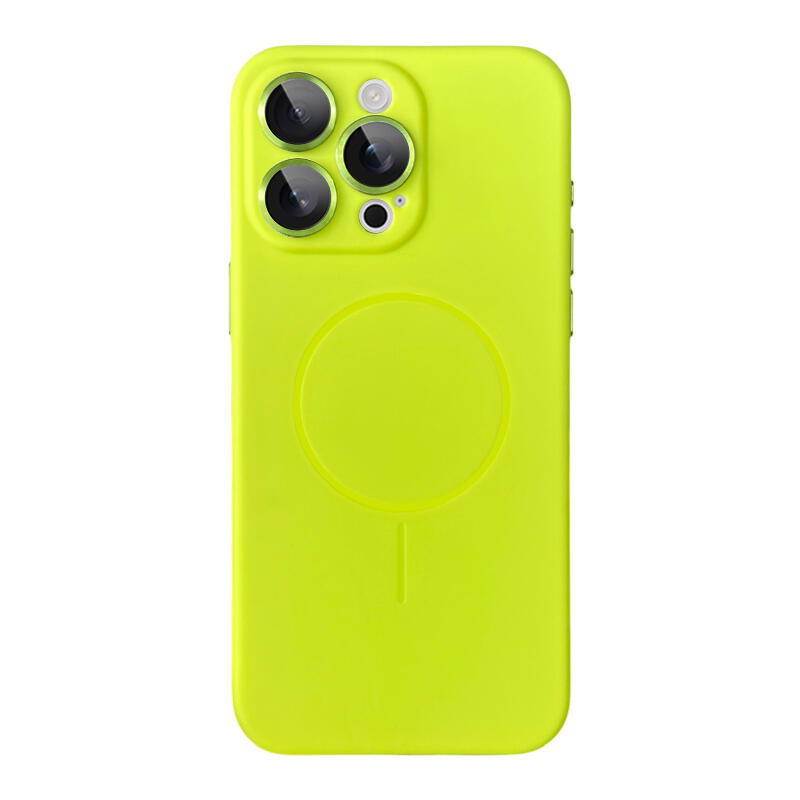 Simple Liquid Silicone MagSafe Phone Case - Green