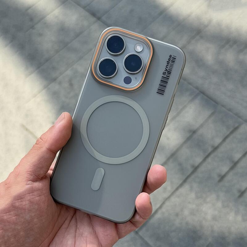 Soft Sand Transparent MagSafe Phone Case