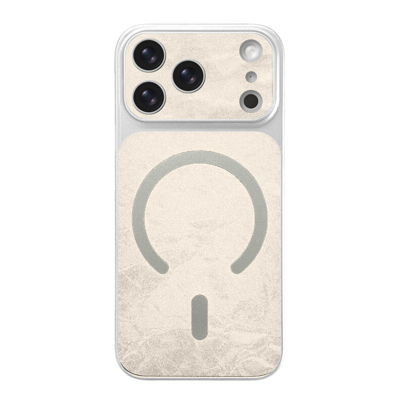 Snow Mountain Pattern MagSafe Phone Case - White