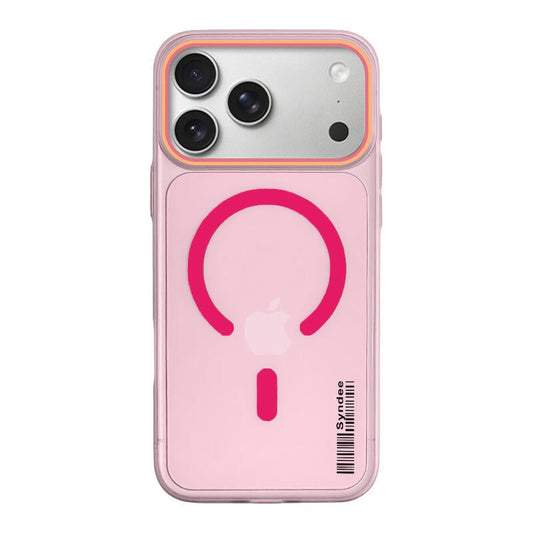 Soft Sand Translucent MagSafe Phone Case - Rose Red