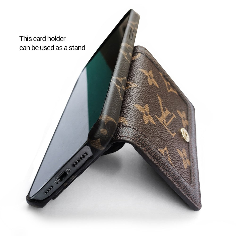 Beautiful Luxury Phone Case with Credit Card Holder for iPhone 13-17
